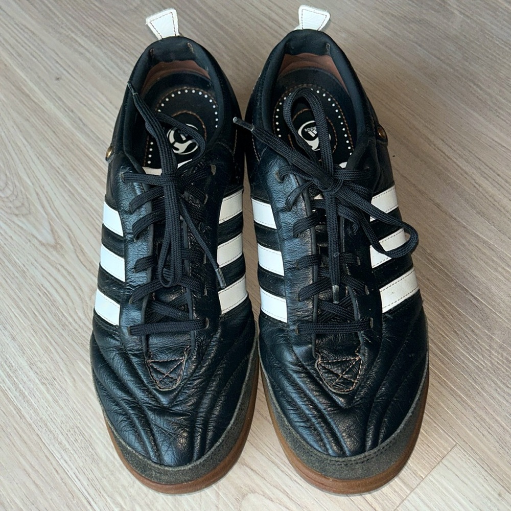 Adidas Men's Mundial Goal Indoor Soccer Shoes 8.5 Black White Athletic